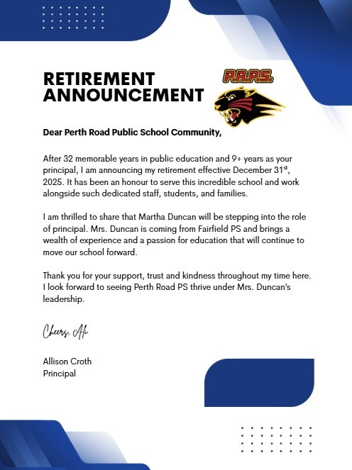 Croth retirement announcement