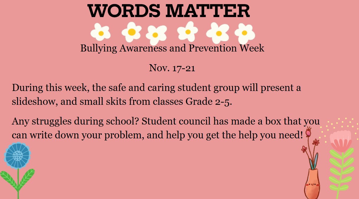 Bullying Awareness Prevention Week 2025