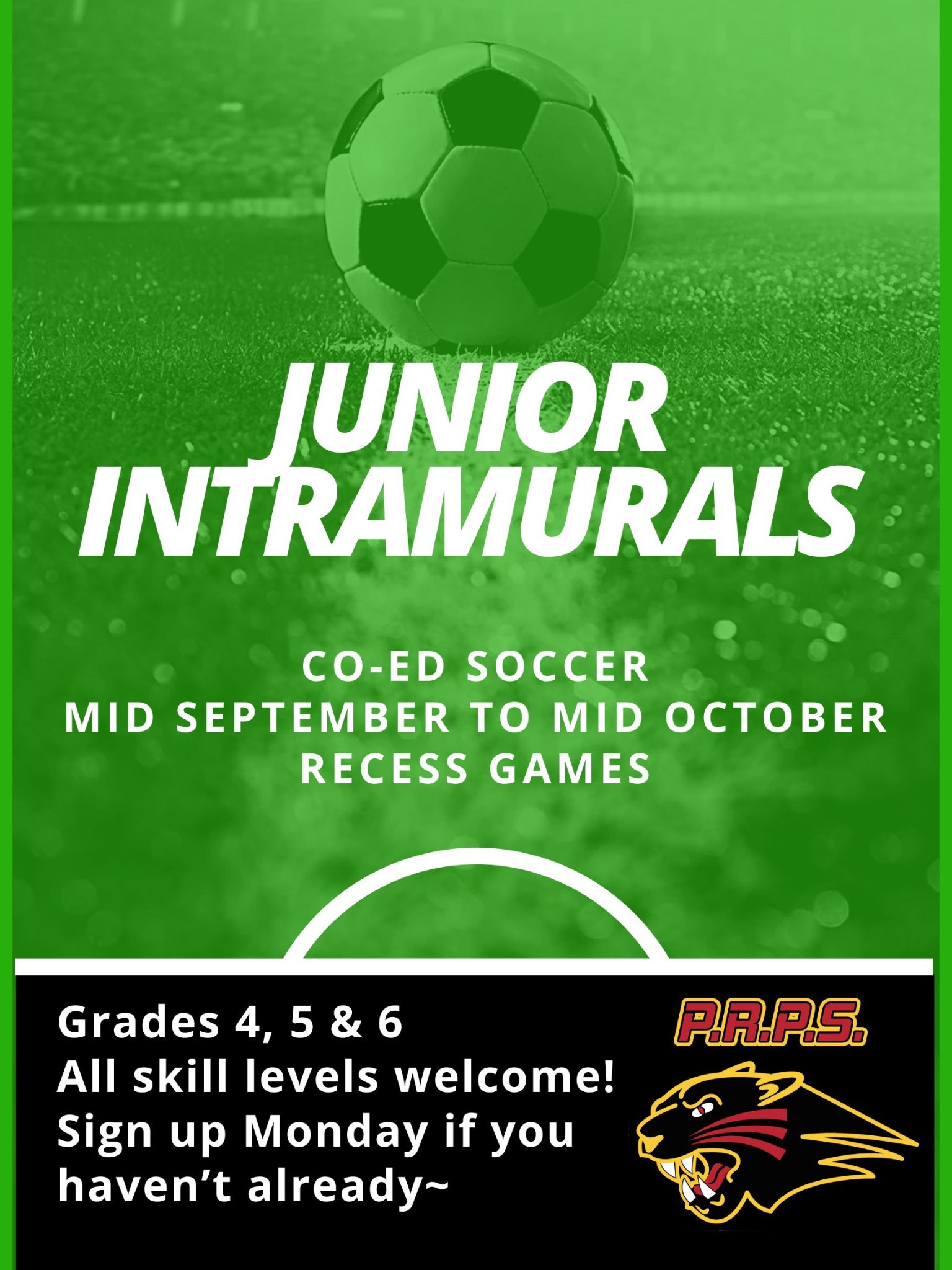 Soccer Open Tryouts Poster