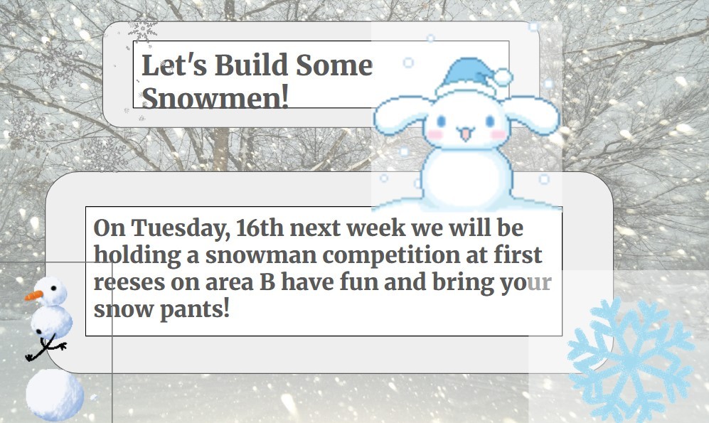 let s build some snowmen