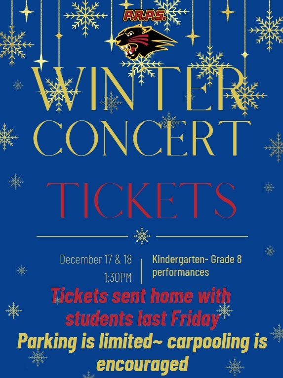 Winter concert limited parking