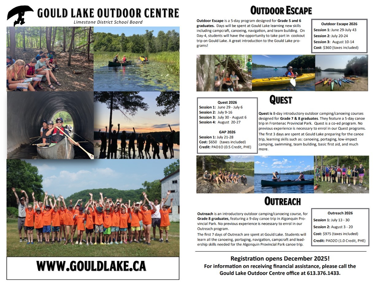 Gould Lake summer programs 2025